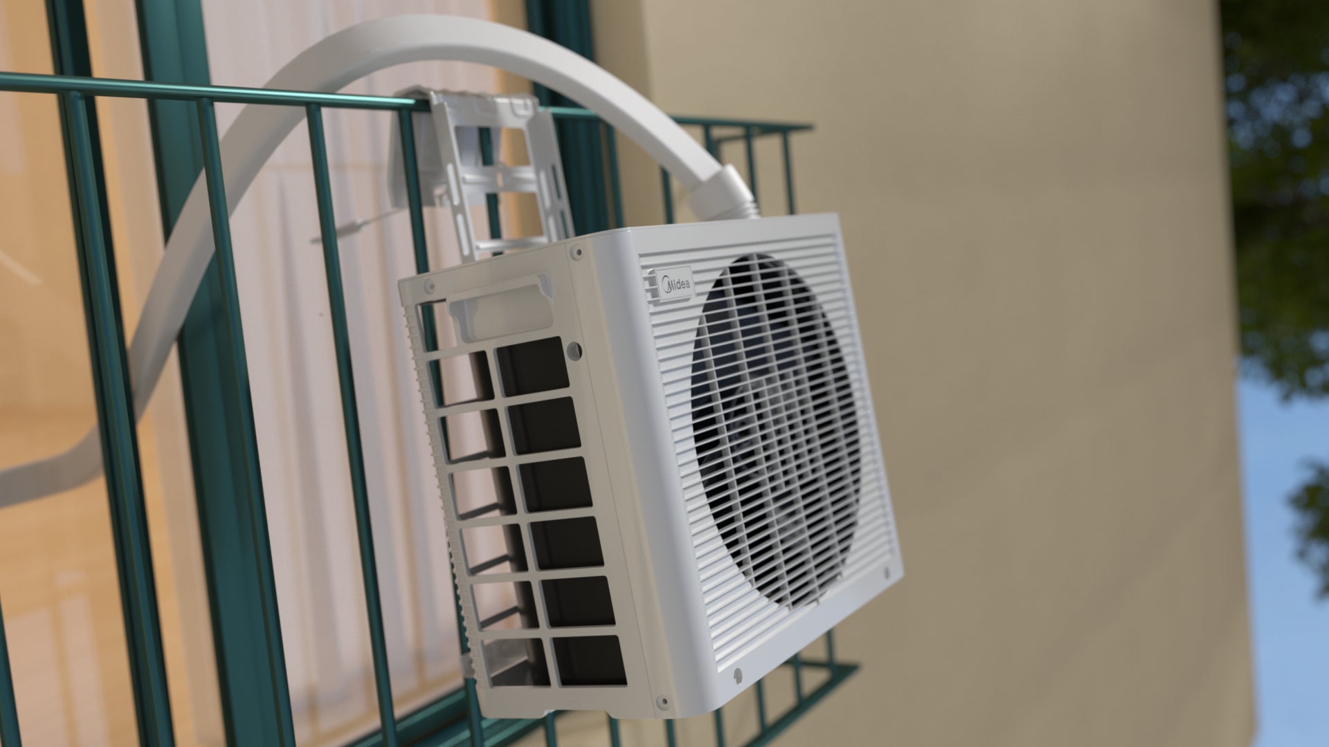 Support optionnel MIDEA PortaSplit Climatiseur Split Mobile pour balcon à la française/velux