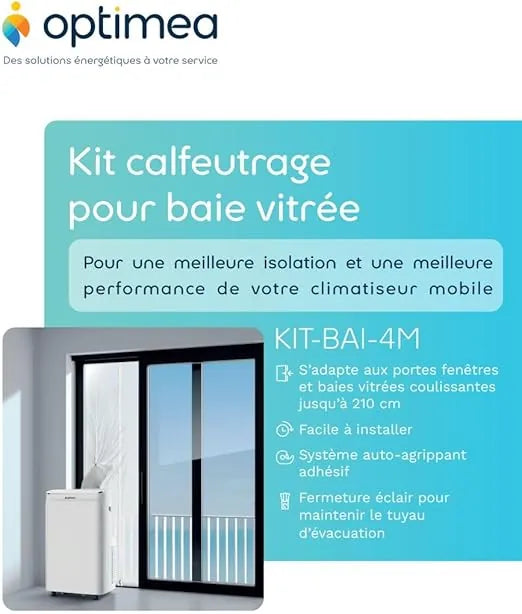 Kit de Calfeutrage Universel pour Baie Vitrée – OPTIMEA KIT-BAI-4M