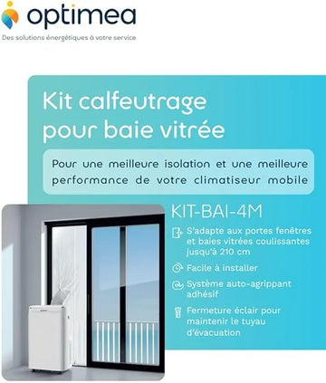 Kit de Calfeutrage Universel pour Baie Vitrée – OPTIMEA KIT-BAI-4M